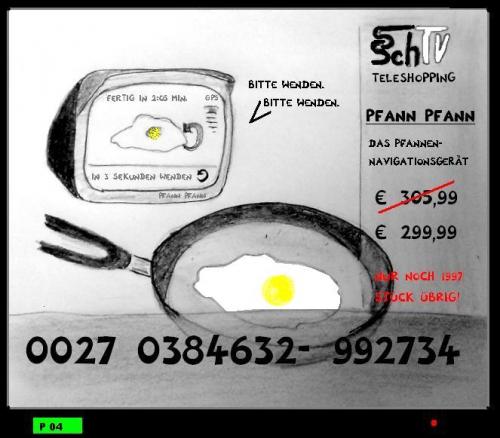 Cartoon: Navi zum Kochen (medium) by swenson tagged navi,koch,cock,egg,ei,tv,shopping