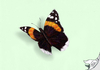Cartoon: Admiral (small) by swenson tagged butterfly schmetterling insekt insect animal animals tier tiere