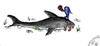 Cartoon: Hai-lauer 5 (small) by swenson tagged hai,animal,animals,shark