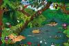 Cartoon: Dschungelwahnsinn (small) by bananajoe tagged dschungel urwald bäume laub blätter pflanzen tiere cartoon comic vögel tucan indianer 