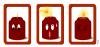 Cartoon: Life of a Candle (small) by Fubuki tagged fate,light,fire,candle,illuminate,christmas,xmas,three,red,pain,fear,dead