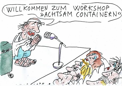 Cartoon: achtsam (medium) by Jan Tomaschoff tagged not,wirtschaft,psyche,not,wirtschaft,psyche