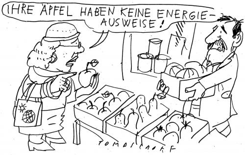 Cartoon: Äpfel (medium) by Jan Tomaschoff tagged energie,bio,lebensmittel,energie,alternative,alternative szene,alternativenergie,alternativszene,benzin,benzinpreis,bio,biologisch,biosphäre,biotop,diesel,energiekrise,erdöl,fauna,fleischesser,flora,konsumgesellschaft,konsumverzicht,nachhaltig,nachhaltigkeit,natur,naturschutz,öko,ökodiesel,ökokreislauf,ökologisch,ökologischer kreislauf,ökos,ökosprit,öl,ölknappheit,ölkrise,ölpreis,ölscheich,opec,recycling,reststoff,rohstoff,rohstoffmangel,solarenergie,sprit,spritpreis,tanker,tankstelle,tierschutz,tierversuche,überflussgesellschaft,veganer,vegetarier,windernergie,lebensmittel,angebot,beratung,einkauf,einkaufen,einzelhandel,etikett,handel,obst,qualität,lebensmittelhandel,lebensmittelkrise,lebensmittelskandal,verbraucherschutz,szene,ökologischer,kreislauf