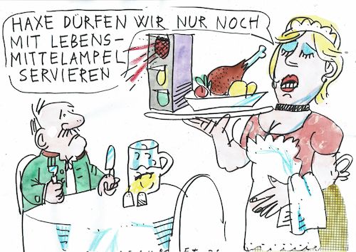 Cartoon: Ampel (medium) by Jan Tomaschoff tagged ernährung,konsumenten,ernährung,konsumenten
