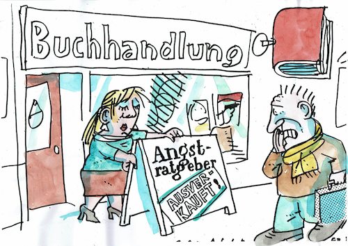 Cartoon: Angst (medium) by Jan Tomaschoff tagged epidemie,angst,viren,epidemie,angst,viren