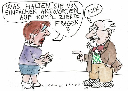 Cartoon: Antwort (medium) by Jan Tomaschoff tagged kommunikation,fragen,kommunikation,fragen