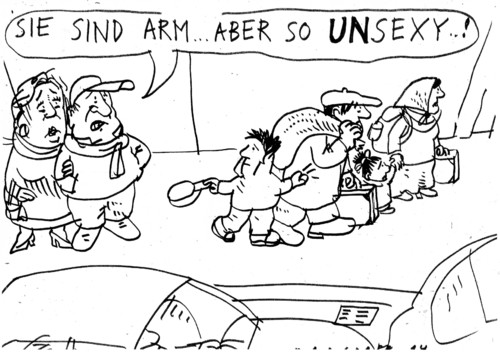 Cartoon: Armutsflüchtlinge (medium) by Jan Tomaschoff tagged migration,armut,migration,armut