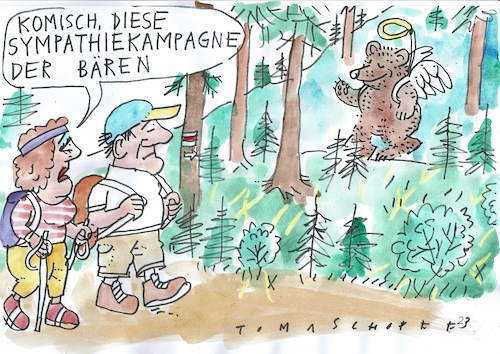 Cartoon: Bär (medium) by Jan Tomaschoff tagged tiere,bär,tiere,bär