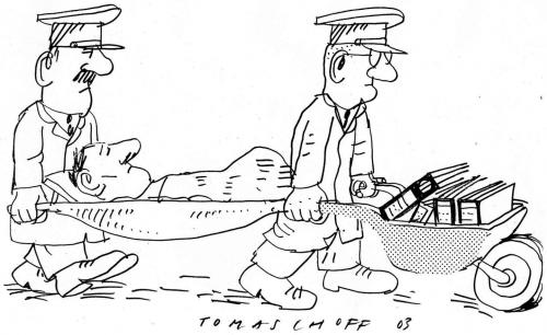 Cartoon: Beamte (medium) by Jan Tomaschoff tagged beamte,behörden