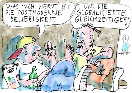 Cartoon: Beliebigkeit (medium) by Jan Tomaschoff tagged phrasen,phrasen