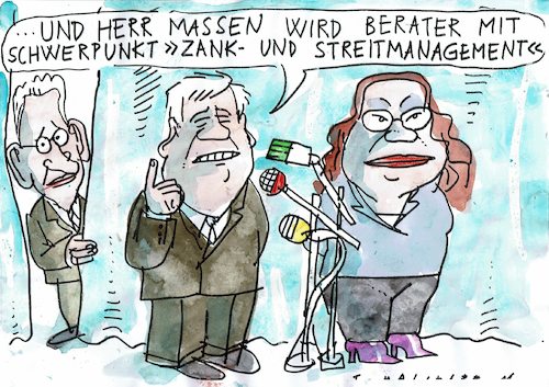 Cartoon: Berater (medium) by Jan Tomaschoff tagged maßen,groko,maßen,groko