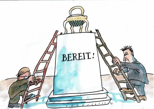 Cartoon: bereit (medium) by Jan Tomaschoff tagged cdu,csu,söder,laschet,cdu,csu,söder,laschet