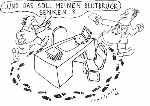 Cartoon: Bewegung (medium) by Jan Tomaschoff tagged medizin,gesundheit,bewegung,medizin,gesundheit,bewegung