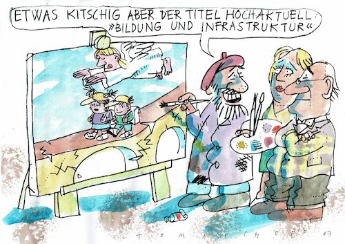 Cartoon: Bildung und Infrastruktur (medium) by Jan Tomaschoff tagged bildung,infrastruktur,bildung,infrastruktur
