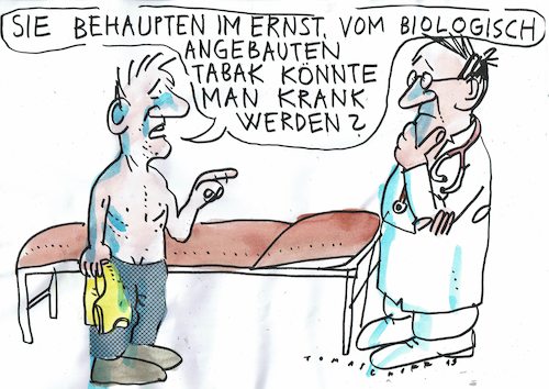 Cartoon: bio (medium) by Jan Tomaschoff tagged rauchen,bio,gesundheit,rauchen,bio,gesundheit