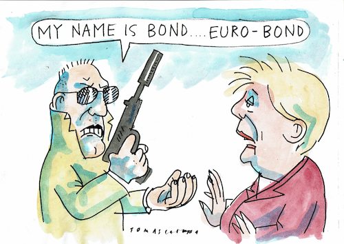 Cartoon: Bond (medium) by Jan Tomaschoff tagged eu,bonds,haftung,corona,eu,bonds,haftung,corona