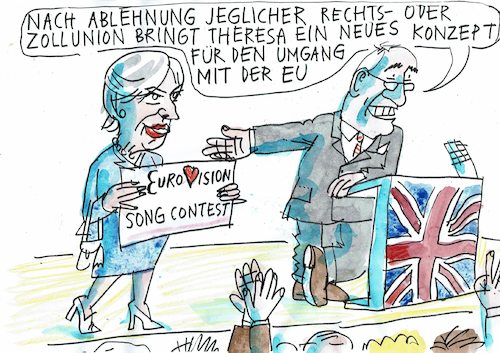 Cartoon: Brexit (medium) by Jan Tomaschoff tagged eu,grossbritannien,brexit,eu,grossbritannien,brexit