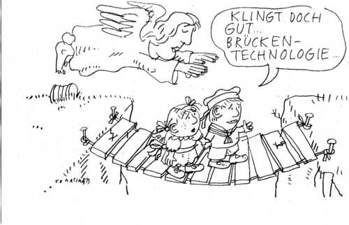 Cartoon: brückentechnologie (medium) by Jan Tomaschoff tagged brückentechnologie,brückentechnologie