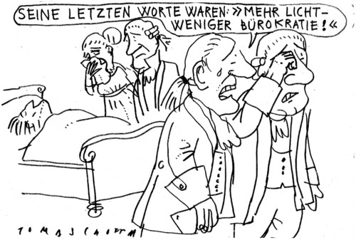 Cartoon: Bürokratie (medium) by Jan Tomaschoff tagged bürokratie,bürokratie