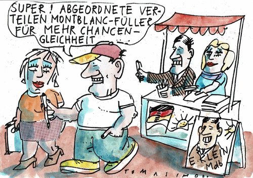 Cartoon: Chancengleichheit (medium) by Jan Tomaschoff tagged politiker,korruption,geld,politiker,korruption,geld