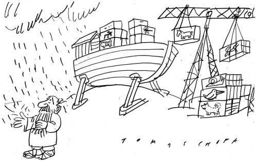 Cartoon: Container Shipping (medium) by Jan Tomaschoff tagged klimawandel,erderwärmung,climate,change