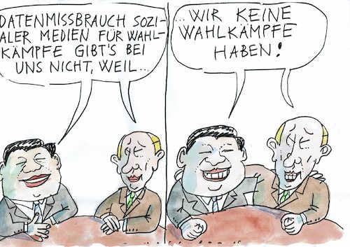 Cartoon: Cyberwahlkampf (medium) by Jan Tomaschoff tagged demokratie,diktatur,wahlen,internet,demokratie,diktatur,wahlen,internet