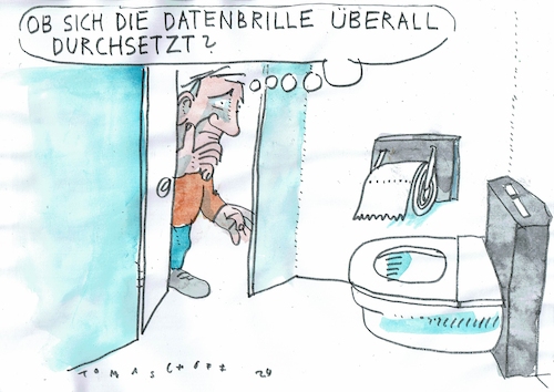 Cartoon: Datenbrille (medium) by Jan Tomaschoff tagged internet,datenbrille,elektronik,internet,datenbrille,elektronik