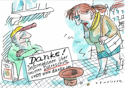 Cartoon: Datenschutz (medium) by Jan Tomaschoff tagged datenschutz,datenschutz