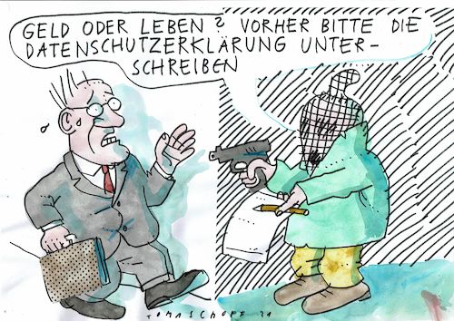 Cartoon: Datenschutz (medium) by Jan Tomaschoff tagged datenschutz,datenschutz