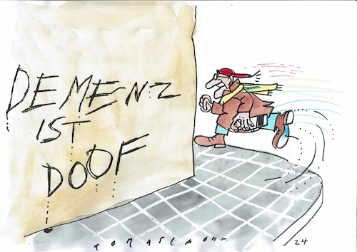 Cartoon: Demenz (medium) by Jan Tomaschoff tagged demnz,alter,demnz,alter