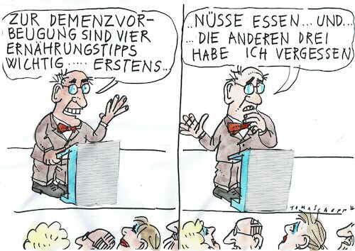 Cartoon: Demenzvorbeugung (medium) by Jan Tomaschoff tagged demenz,ernährung,demenz,ernährung