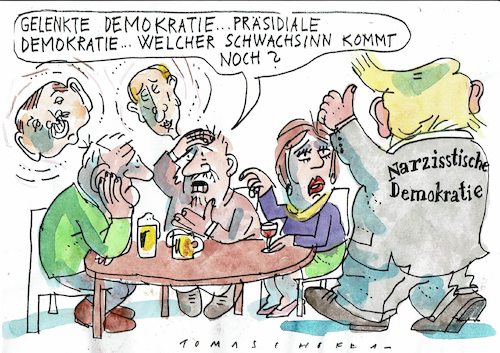 Cartoon: Demokratie (medium) by Jan Tomaschoff tagged trump,putin,erdogan,demokratie,trump,putin,erdogan,demokratie