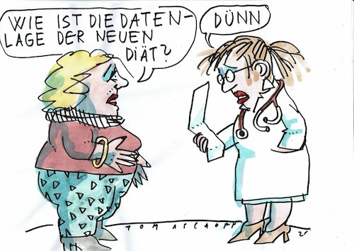Cartoon: Diät (medium) by Jan Tomaschoff tagged übergewicht,diät,übergewicht,diät