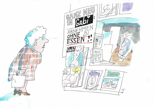 Cartoon: Diät (medium) by Jan Tomaschoff tagged diät,übergewicht,appetit,diät,übergewicht,appetit