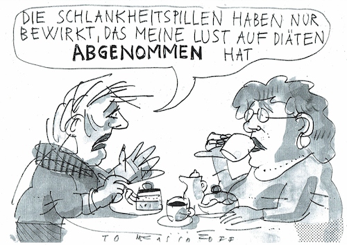 Cartoon: Diät (medium) by Jan Tomaschoff tagged medizin,ernährung,medizin,ernährung