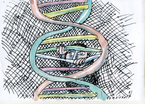 Cartoon: DNA (medium) by Jan Tomaschoff tagged medizin,dna,genetik,medizin,dna,genetik