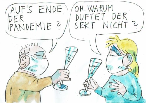 Cartoon: Ende der Pandemie (medium) by Jan Tomaschoff tagged corona,wirtschaft,krise,rezession,corona,wirtschaft,krise,rezession