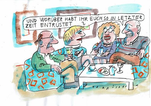 Cartoon: Entrüstung (medium) by Jan Tomaschoff tagged politik,zivilcourage,politik,zivilcourage