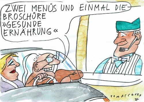 Cartoon: Ernährung (medium) by Jan Tomaschoff tagged gesundheit,ernährung,fast,food,gesundheit,ernährung,fast,food