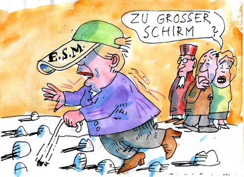 Cartoon: ESM (medium) by Jan Tomaschoff tagged rettungsschirm,esm,esm,rettungsschirm