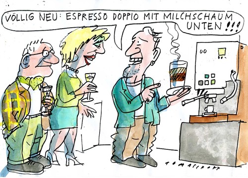 Cartoon: espresso andersrum (medium) by Jan Tomaschoff tagged technik,technik