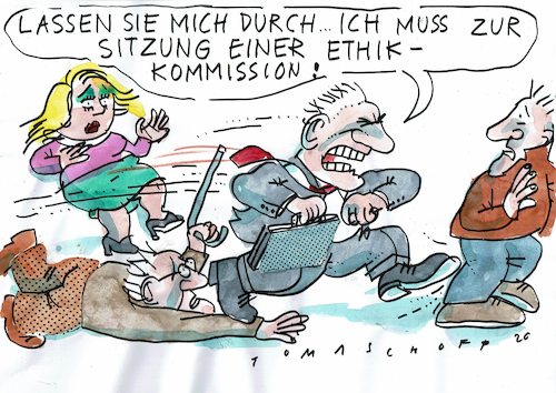 Cartoon: Ethik (medium) by Jan Tomaschoff tagged ethik,egoismus,scheinheiligkeit,ethik,egoismus,scheinheiligkeit