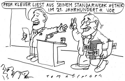 Cartoon: Ethik (medium) by Jan Tomaschoff tagged ethik,ethics,philosophy,