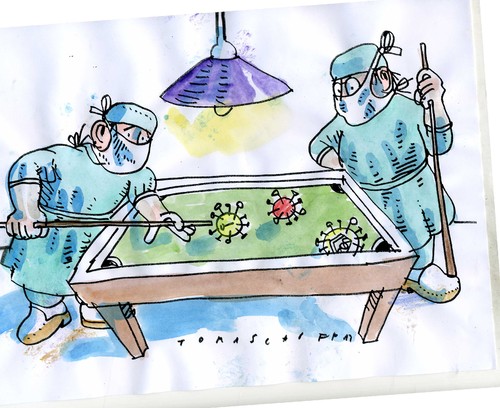 Cartoon: flu (medium) by Jan Tomaschoff tagged no,no