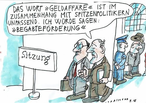 Cartoon: Förderung (medium) by Jan Tomaschoff tagged geld,gier,korruption,geld,gier,korruption