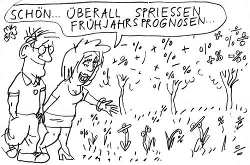 Cartoon: Frühling (medium) by Jan Tomaschoff tagged frühjahrsprognosen