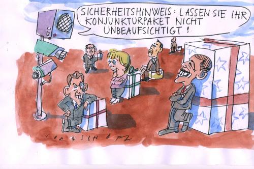 Cartoon: G 20 (medium) by Jan Tomaschoff tagged g20,summit,gipfel,konjunkturpakete