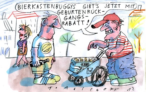 Cartoon: Geburtenrate (medium) by Jan Tomaschoff tagged schröder,geburtenrate,kindergarten,elterngeld,betreuungsgeld,kitaplatz,kitaplatz,betreuungsgeld,elterngeld,kindergarten,geburtenrate,schröder