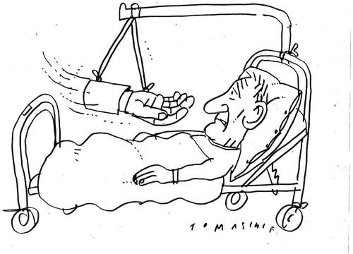 Cartoon: Gesundheit (medium) by Jan Tomaschoff tagged gesundheitssystem,ärzte,kassen,krankheiten,gesundheitssystem,ärzte,kassen,krankheiten,krankheit,gesundheit,system,krankenkasse,patienten,patient,geld,finanzen,betrag