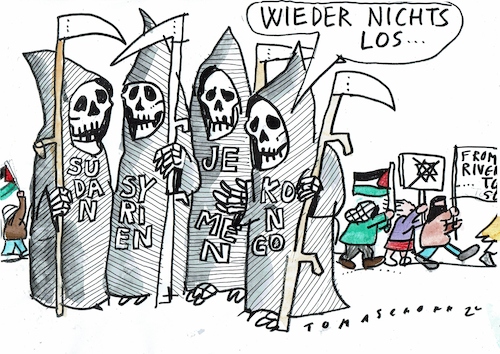 Cartoon: Gewalt (medium) by Jan Tomaschoff tagged konflijte,tod,doppelmassstab,israel,konflijte,tod,doppelmassstab,israel
